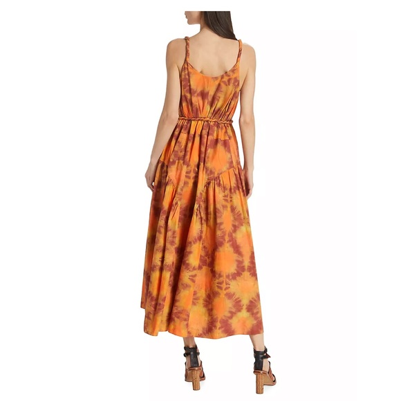 Ulla Johnson Valentina Braided Tie-Belt Midi Dress - Picture 3 of 16